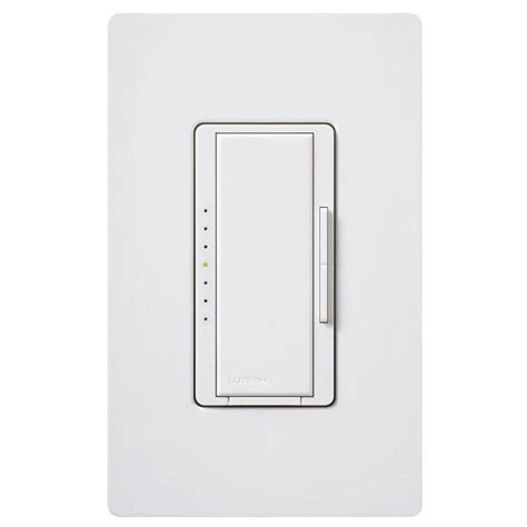 Lutron Maestro 1000-Watt Multi-Location Digital Dimmer - White-MA-1000 ...