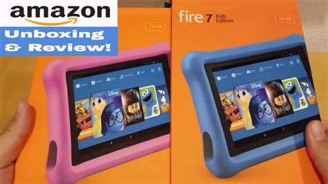 Amazon Fire Tablet 7 Kids Edition - Unboxing and Review - YouTube