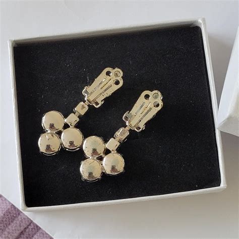 Stunning vintage clip on earrings Used - Excellent... - Depop