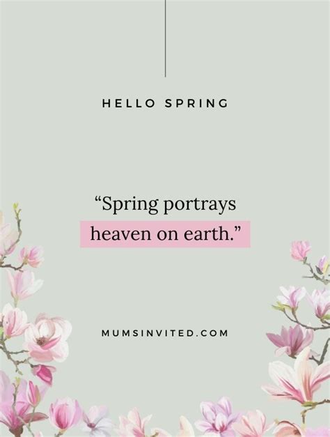 83 Hello Spring Quotes To Get You Excited For The New Season - Mums Invited