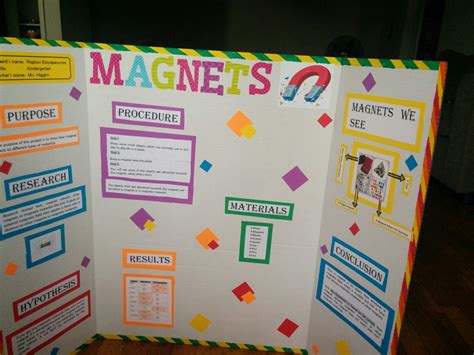 Science fair project on magnets Magnet Science Project, Kindergarten ...