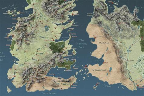 Interactive Game of Thrones map will make you an expert on Westeros ...