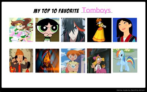 My Top Ten Tomboys by SkyStar54 on DeviantArt