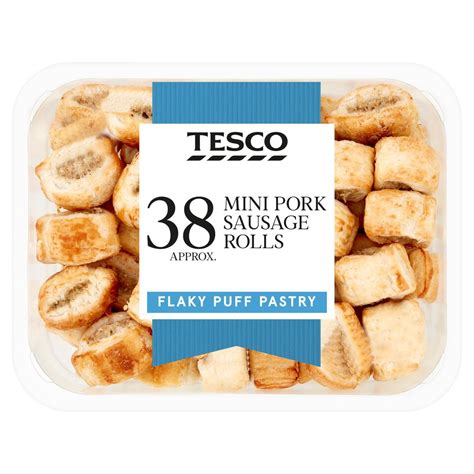 Tesco 38 Mini Pork Sausage Rolls 418G - Tesco Groceries