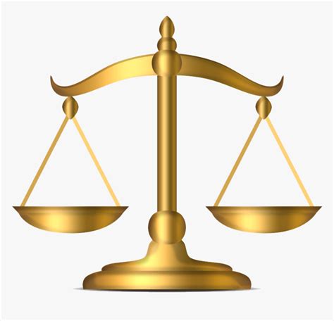 Transparent Scales Of Justice Png - Scales Of Justice Gold, Png ...