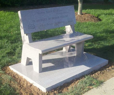 Granite Benches: Granite Memorial Benches - Cemetery Benches | Memorial ...