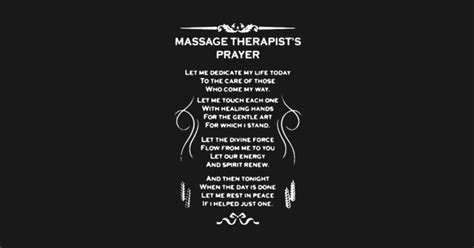 Massage Therapists Prayer - Massage Therapists Prayer - Posters and Art ...