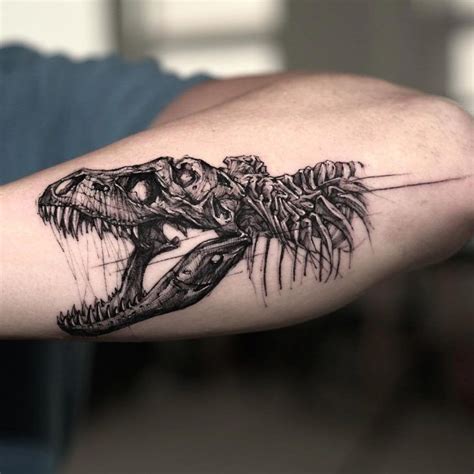 T-Rex Skull Tattoo - Best Tattoo Ideas Gallery | Dinosaur tattoos ...