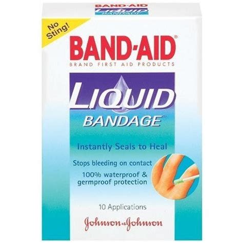 Band-Aid Johnson & Johnson Band-Aid Liquid Bandage, 10-Count Boxes ...