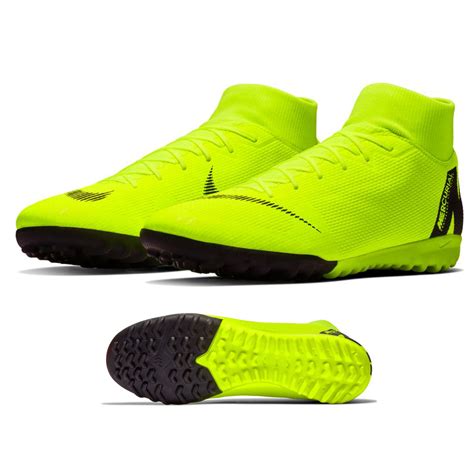 Nike SuperflyX 6 Academy Turf Soccer Shoes (Volt/Black) @ SoccerEvolution