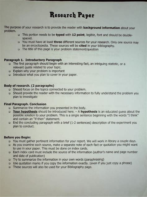 Where Does The Hypothesis Go In A Research Paper : UW NetID Help