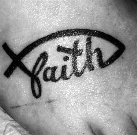 40 Ichthus Tattoo Designs For Men - Jesus Fish Ink Ideas