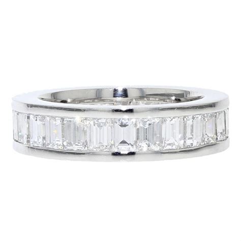 Emerald Cut Channel Set Eternity Ring - Royal Exchange Jewellers