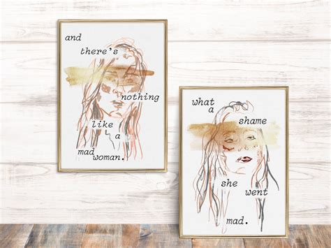 Mad Woman Lyric Art SET Taylor Swift - Etsy