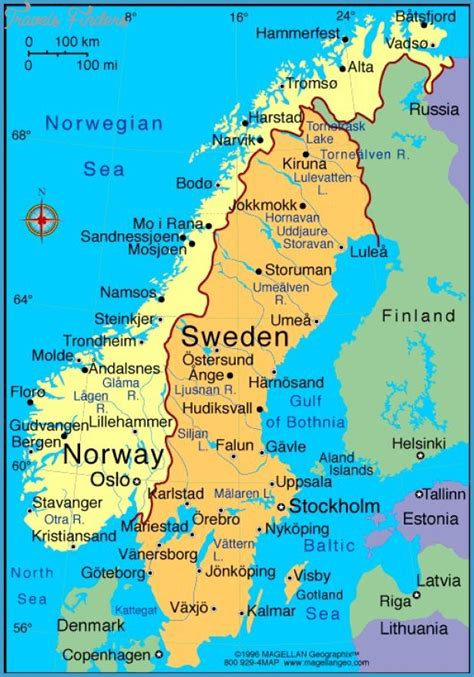 Bodo Norway Central Map - TravelsFinders.Com