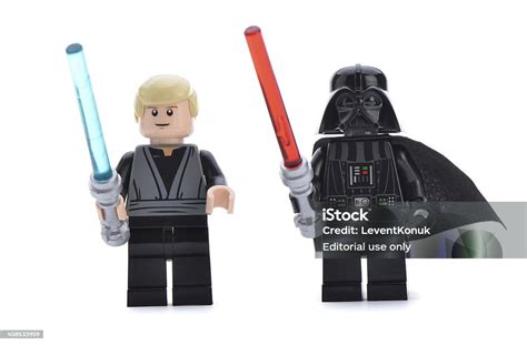 Lego Darth Vader With Luke Skywalker Stock Photo - Download Image Now ...