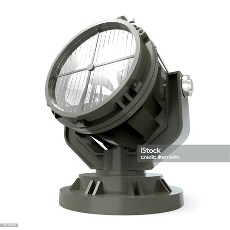 Military Antiaircraft Searchlight Stock Photo - Download Image Now ...