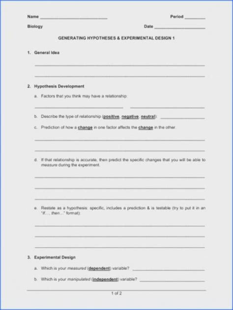 Components Of Experimental Design Answer Key