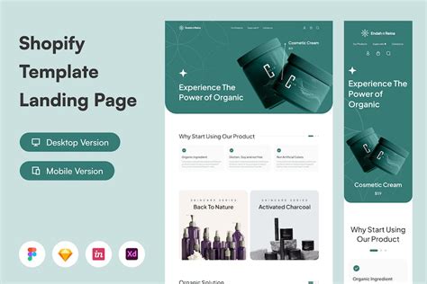 Shopify Template Landing Page by Vektorastudio on Envato Elements