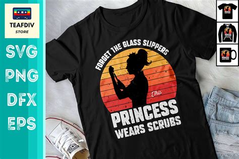 Funny Nurse This Princess Wears Scrubs Graphic by TeafDiv · Creative ...