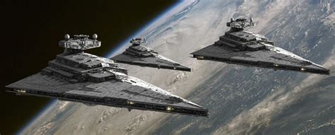 A trio of Imperial-class Star Destroyers in orbit - AgAuNEWS