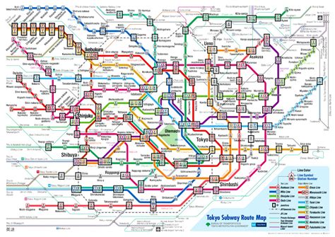 English Tokyo Train And Subway Map | Images and Photos finder