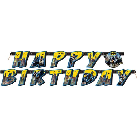 Batman Birthday Banner, 6 ft, 1ct - Walmart.com - Walmart.com