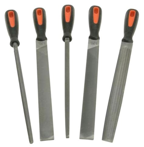 8" (200mm) Metal File Set, 5 Piece - Bahco | CPC