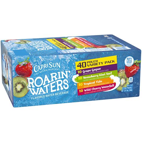 Capri Sun Roarin' Waters Naturally Flavored Water Beverage Variety Pack ...