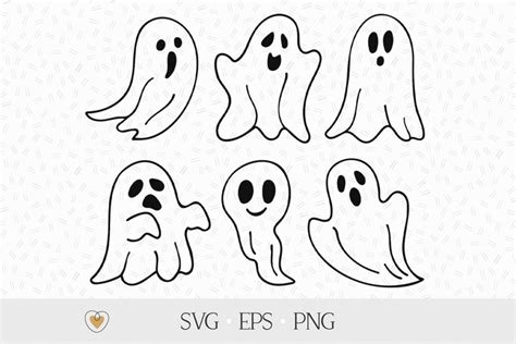 Ghost svg Bundle, Cute ghost svg, Halloween svg, Ghost png