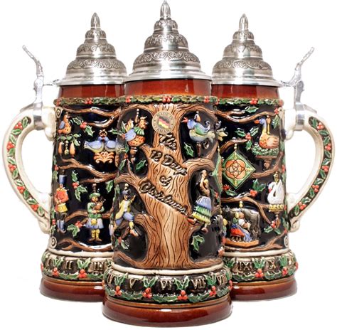 12 Days of Christmas LE German Beer Stein .75L - Authentic Beer Steins ...