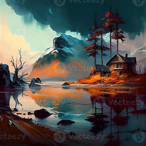 Landscape Art - 22416525 Stock Photo at Vecteezy