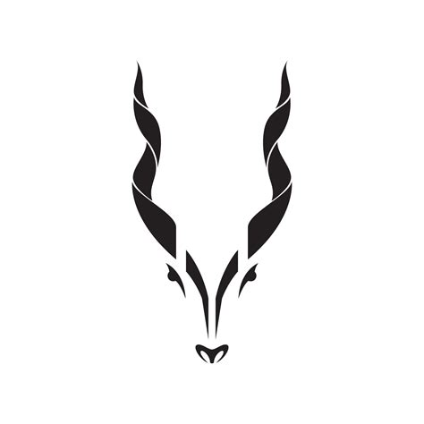 markhor head horn mascot logo symbol icon vector graphic design ...