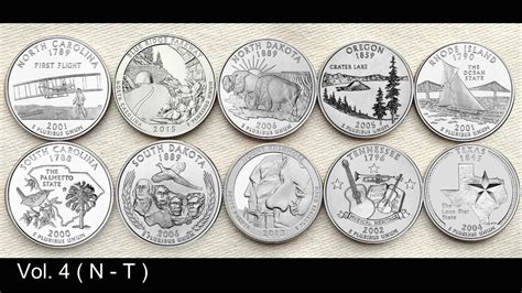 United States Mint's 50 State Quarters coin collection in Alphabetical ...