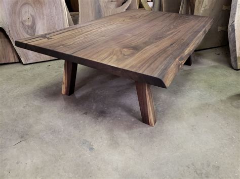 Buy Custom Walnut Modern Coffee Table, made to order from Woodrich ...