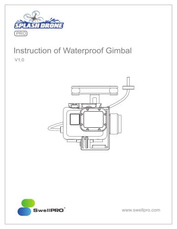 SWELLPRO Splash Drone Pro Instruction | Manualzz