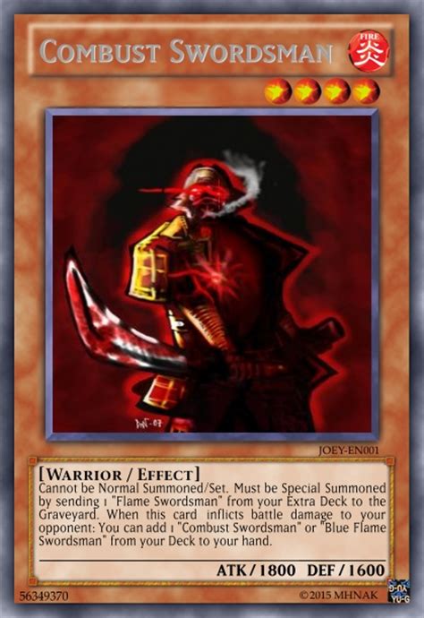 "Here Joey! Flame Swordsman Support!" - Casual Card Design - Yugioh ...