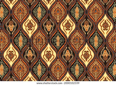 Indonesian Batik Motifs Very Distinctive Patterns Stock Vector (Royalty ...