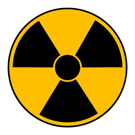 Radiación, símbolo nuclear PNG