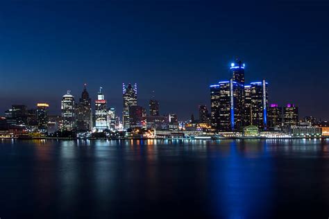 830+ Detroit Skyline At Night Stock Photos, Pictures & Royalty-Free ...