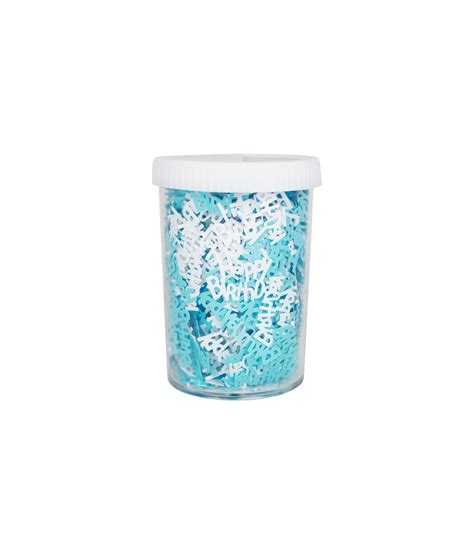 Blue & White Happy Birthday Confetti 50g – LookSharpStore