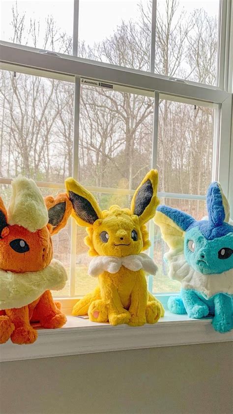 Vaporeon | Jolteon | Flareon | Pokémon Plush | Plushies | Gaming ...