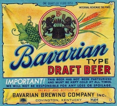 Pin by Bavarian Brewery on Beer Labels from Bavarain Brewing Co ...