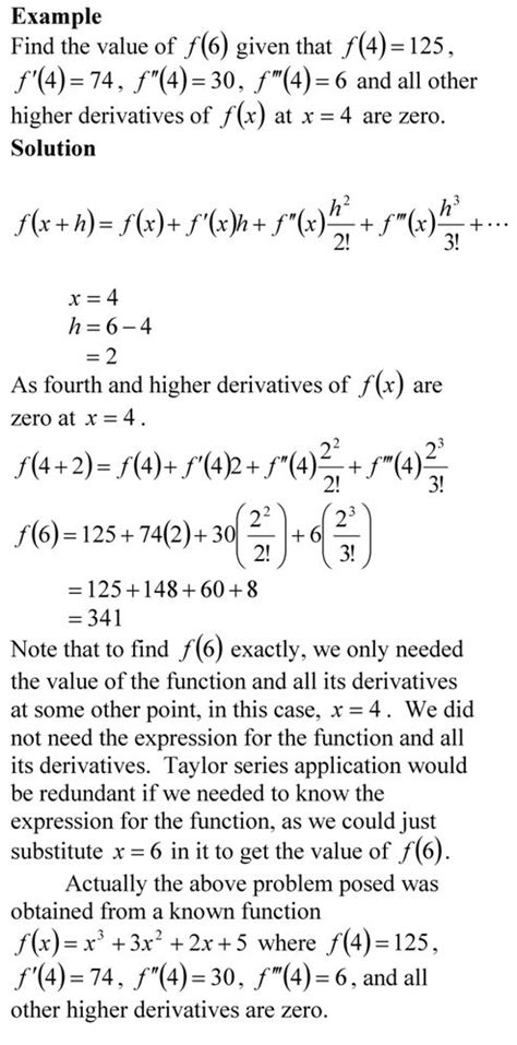 Taylor series example – Numerical Methods Guy