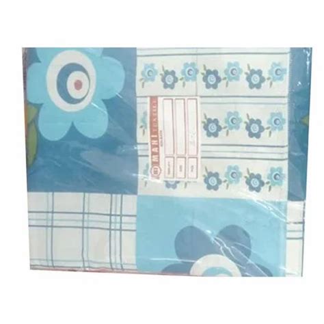 Printed Blue Cotton Double Bed Sheet, For Home at Rs 500/piece in ...