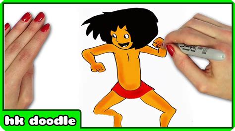 How To Draw Mowgli from The Jungle Book Step by Step Drawing Tutorial