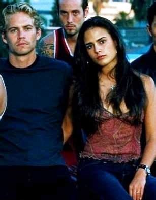 Brian O'Conner and Mia Toretto in The Fast and The Furious Paul Walker ...