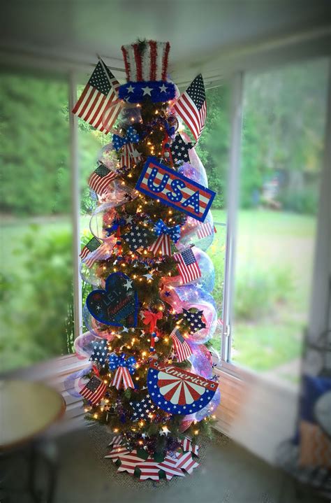 Memorial Day Tree, 4th of July Tree, Patriotic Tree, USA! | Memorial ...