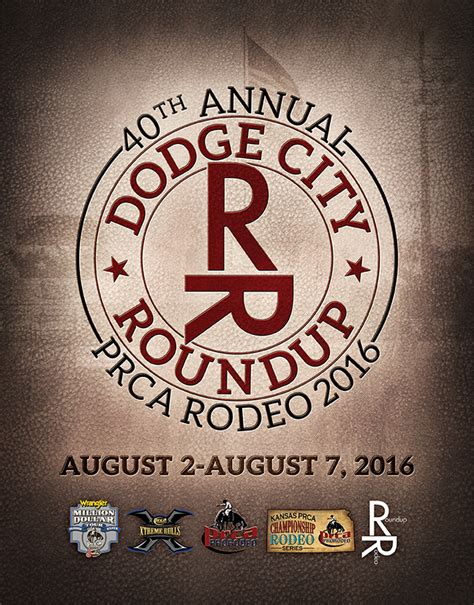 2016 Dodge City Roundup Rodeo Program Cover | Dodge city, Rodeo, City