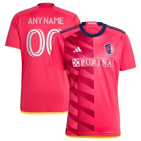 Men's St. Louis City SC adidas Red 2023 CITY Kit Replica Custom Jersey